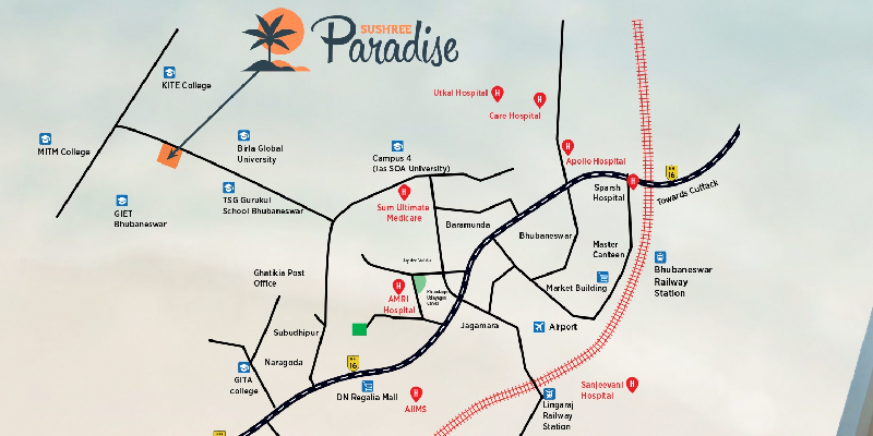 SUSHREE PARADISE Location Map